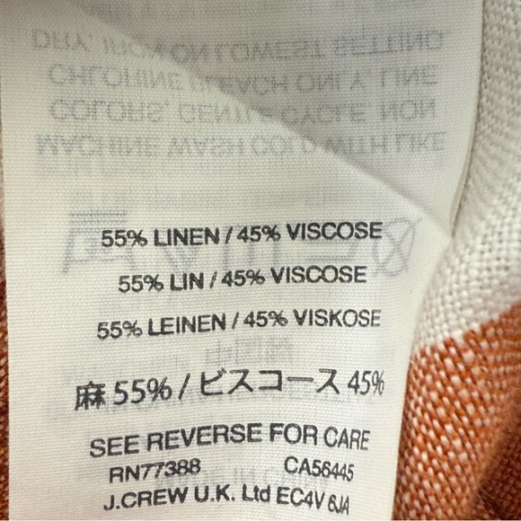 Madewell Striped Linen Pants M EUC - Picture 4 of 5